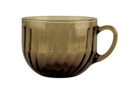 Бульонница стеклянная с одной ручкой 670мл Elipa дымка Ca del Vetro 62044