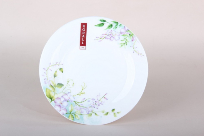 Тарелка стеклокерамическая мелкая 180мм Эвори Коралл LFBP70-H240307