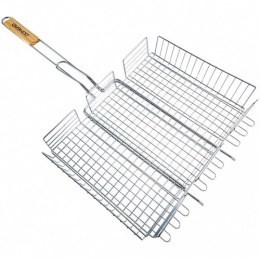 Решетка для барбекю хромированная 41х30см Домбай-6/1