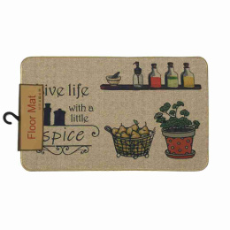 Коврик придверный прорезиненный, рогожка 45х 70см Радужный Дом РД88791