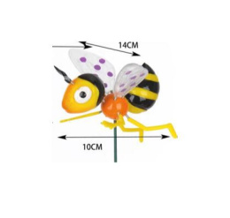 Фигурка садовая пластиковая на металл. стежне 60см Шершень садовый, в ассортименте РЦ Восток 731-882