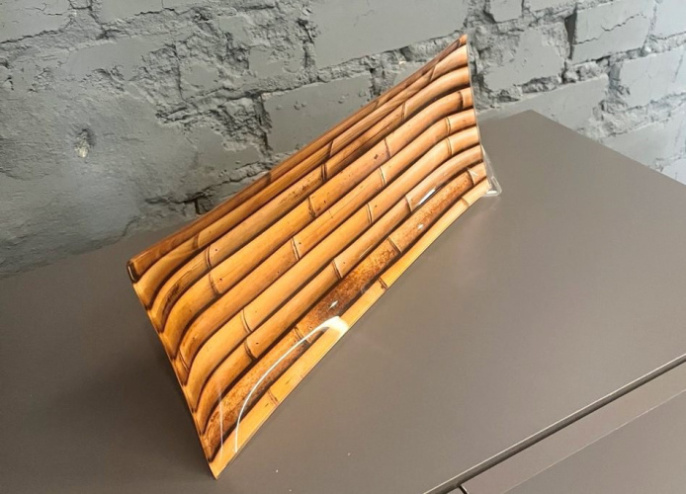 Блюдо стеклянное прямоугольное 365х150мм Бамбук ИП Приймак 304