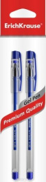Ручка гелевая ErichKrause синяя 0,38мм G-Point, игольчатый стержень 43200