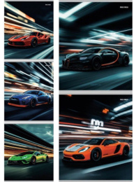 Тетрадь  48 листов Разные автомобили-9 48-4299