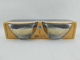 Набор салатников стеклянных 2шт. 110мм/250мл Мозаик, в п/у Gid Glass GN1322/02