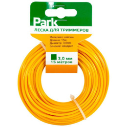 Леска для триммера квадратная 3,0мм, 15м, на подвесе Park 990600