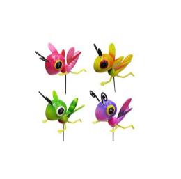 Фигурка садовая пластиковая на металл. стежне 60см Кузнечик, цвета в ассортименте РЦ Восток 731-886