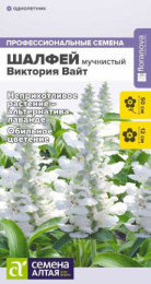 Шалфей Виктория Вайт мучнистый 10шт. цветной пакет Семена Алтая