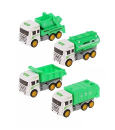 Машины инерционные пластиковые набор  4шт. Спецтехника, в пакете Наша Игрушка 8899-09