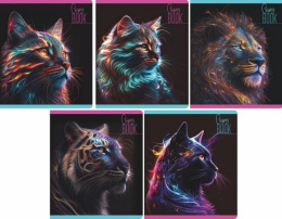 Тетрадь  48 листов Lamark Neon Animals 128/00134990  4824-32