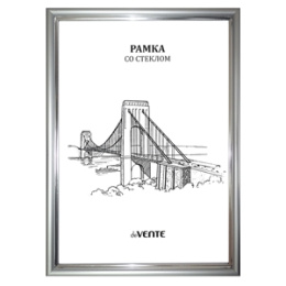 Фоторамка 21х30см пластиковая Devente серия 5 серебро 9027118