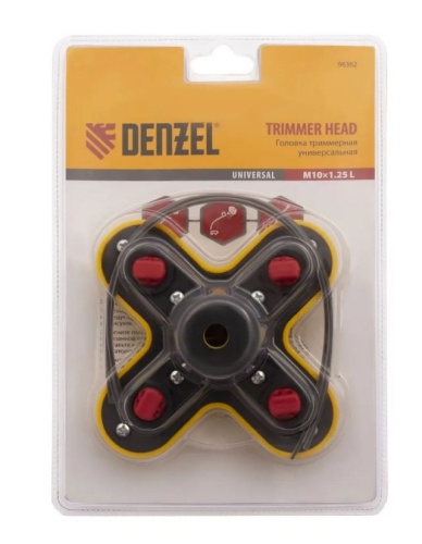 Головка триммерная универсальная левая, гайка М10х1,25 Denzel 96362