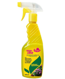 Жидкое удобрение Чудо спрей для цветущих комнатных 500мл комплексное Буйские удобрения