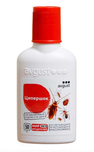 Ципершок 50мл универсальный от насекомых Avgust