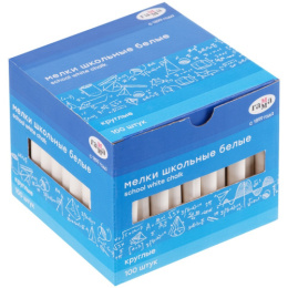 Мелки белые 100шт. Гамма, мягкие, круглые 2308194