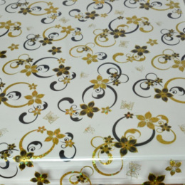 Клеенка столовая силиконовая с печатью Laser 0,6х20м 0,65мм Grace LS-3903B-60