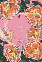 Блокнот А5  80 листов Цветы, гребень С4170-27