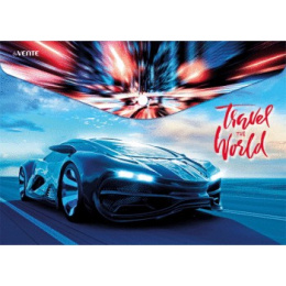Папка с кнопкой А4 0.15 Devente Travel The World 3071872