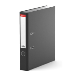 Папка-регистратор 50мм PVC ErichKrause, метал. окантовка, черный 257