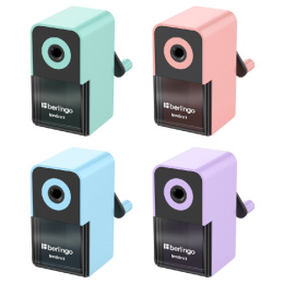 Точилка механическая Berlingo Instinct, пластиковый корпус, ассорти BM1265