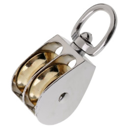 Блок двойной металл,d 30 мм,для мет. троса ,1-1/4 9-22-1,4