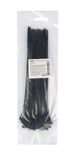 Хомуты пластиковые 200х2,5мм 100шт., черные Park 008600