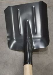 Лопата совковая металлическая ЛСП, 1,5мм, с ребрами жесткости, деревянный черенок высшего сорта