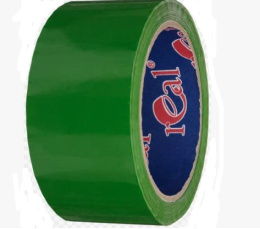 Скотч (клейкая лента) цветной 48мм х 66м х 43мкм зеленый, Реал new Real