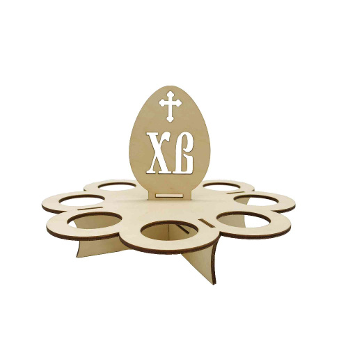 Подставка пасхальная экошпон 230мм с топпером ХВ ДомВуд Ф49/Д49