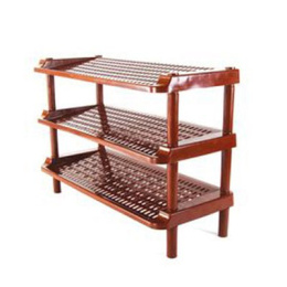 Этажерка трехсекционная пластиковая для обуви 71х30х50см Мульти-Пласт 2000 021070/961239