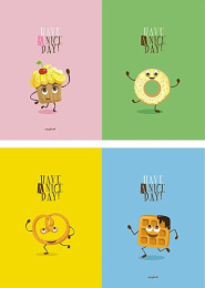 Тетрадь  96 листов перевертыш Сладкого дня, гребень С0380-25