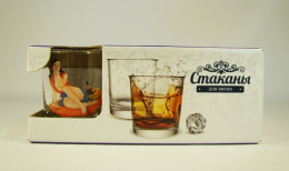 Набор стаканов стеклянных 6шт. 250мл низкие Pin-up girls, в п/у Декостек 150-Д