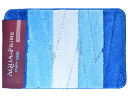 Коврик напольный для ванной на латекс. основе Enigma  40х 60см толщина 12мм, голубой Aqua-Prime