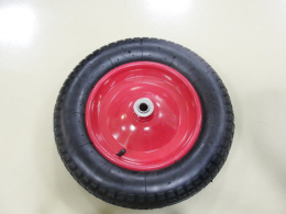 Колесо для тачки садовой 1-колесной пневматическое 300/340мм с подшипником, 3,25х8, внутренний d-15мм