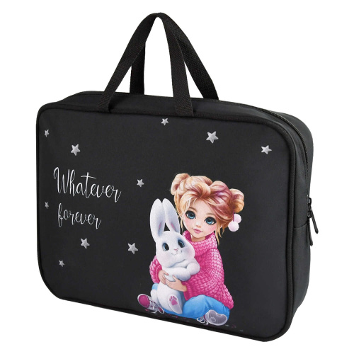 Папка-портфель детский Девочка и зайка 69317