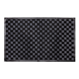 Коврик придверный влаговпитывающий на резин. основе жаккард 40х 60см серый ComeForte