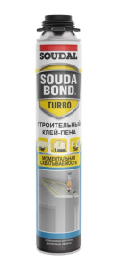 Клей-пена полиуретановый пистолетный Soudal Soudabond Турбо 750 мл 168513