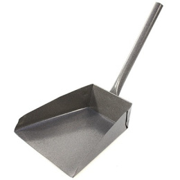 Совок хозяйственный металлический с короткой металлической ручкой