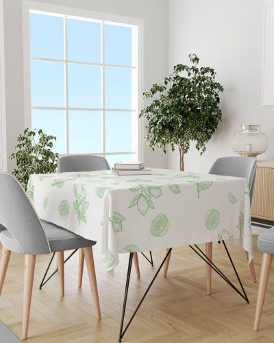 Скатерть полиэтиленовая прямоугольная 110х150см Лимоны Avikomp 2308