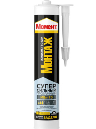 Клей (жидкие гвозди) Момент Монтаж суперсильный 280г прозрачный Момент