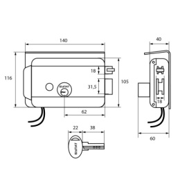Замок накладной электромеханический Булат ЗЭМн 650 ПП Булат 42415