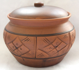 Жаровня керамическая 7,0л (молочение) Кунгурская керамика 120271