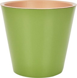 Горшок для цветов пластиковый London со вставкой  3,3л d-19см оливковый InGreen ING6251ОЛ