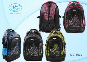 Рюкзак школьный Sport, черный МС-3920