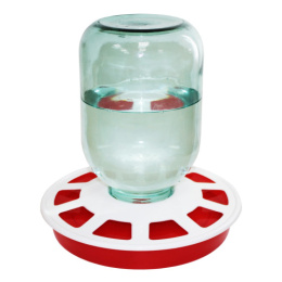 Поилка для домашней птицы пластиковая d-26см под банку Милих 05260