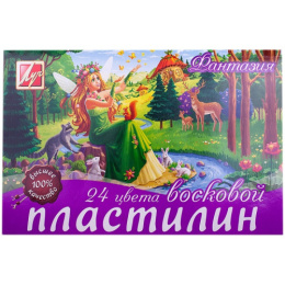 Пластилин 24 цвета Луч Фантазия, восковой 25С 1525-08