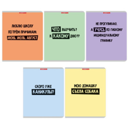 Тетрадь  48 листов линейка Мотивация Однотон 15065/5