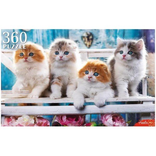 Пазлы  360 элементов Четыре котенка ШТП360-4700
