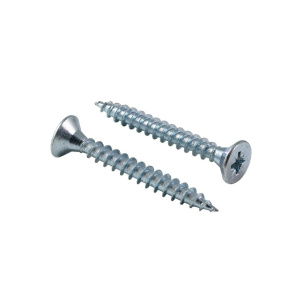 Шуруп 4,0х45 для дерева, потай, белый цинк 377-445б