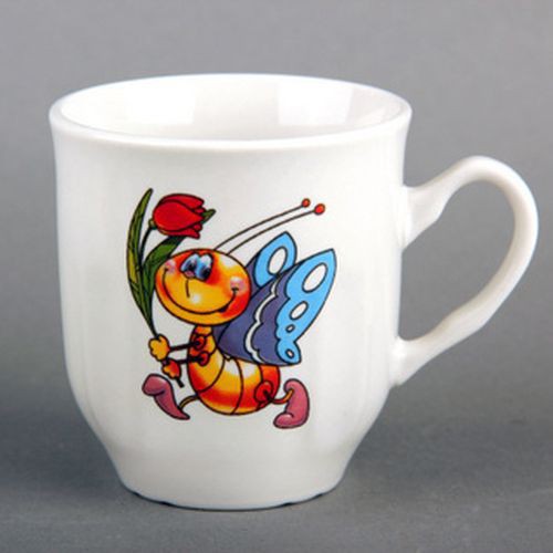 Кружка керамическая 210мл Бабочка Коралл MB210